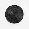 Podkładka na stół okrągła czarna 38 cm