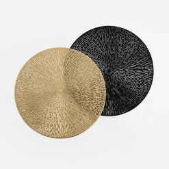 Podkładka na stół okrągła czarna 38 cm