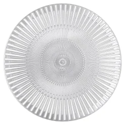 Podkładka na stół okrągła srebrna 38 cm