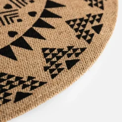 Podkładka na stół z juty czarna 38 cm