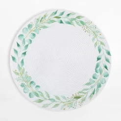 Podkładka stołowa okrągła w listki 38 cm
