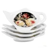 Podstawki porcelanowe na torebki od herbaty WARDA, 4 szt.