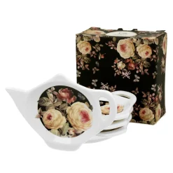 Podstawki porcelanowe na torebki od herbaty WARDA, 4 szt.