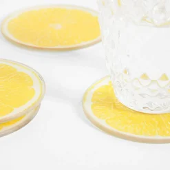 Podstawki szklane CYTRYNKI, 4 szt.