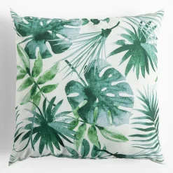 Poduszka dekoracyjna, biała, SAMBA, 45x45 cm