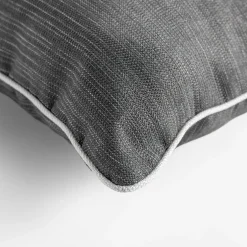 Poduszka dekoracyjna ciemnoszara PIPER 45x45 cm