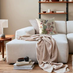 Poduszka dekoracyjna w kwiaty GOBELIN 45x45 cm