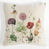 Poduszka dekoracyjna w polne kwiaty 45x45 cm