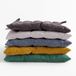 Poduszka na krzesło ciemnoszara DALLAS 40x40 cm