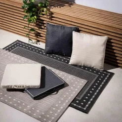 Poduszka na krzesło ciemnoszara PIPER 40x40 cm