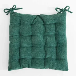 Poduszka na krzesło ciemnozielona DALLAS 40x40 cm