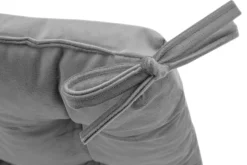 Poduszka siedzisko na krzesło szara VELVIO 40x40 cm