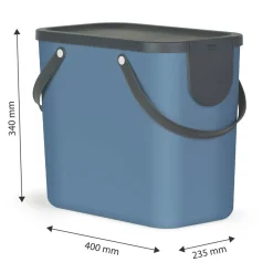 Pojemnik do segregacji niebieski ALBULA, 25 l