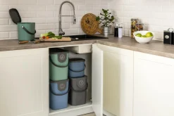 Pojemnik do segregacji szary ALBULA, 25 l