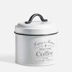 Pojemnik kuchenny biały COFFEE 13 cm