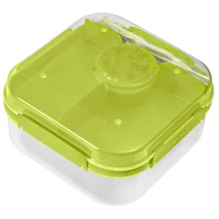 Pojemnik lunchbox z przegródkami zielony LIDO 1,6l