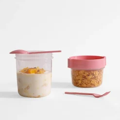 Pojemnik na lunch ze sztućcami, 1,1 l, MIX