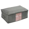Pojemnik na ubrania / pościel szary 64x42x24 cm