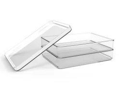 Pojemnik plastikowy biały na ser i wędlinę LOFT 2x 0,85 l