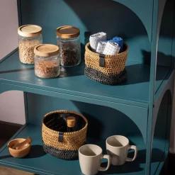 Pojemnik szklany z akacjową pokrywką 700 ml