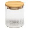 Pojemnik szklany z bambusową pokrywką 430 ml
