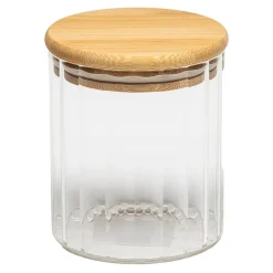 Pojemnik szklany z bambusową pokrywką 430 ml