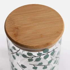 Pojemnik szklany z bambusową pokrywką 850 ml