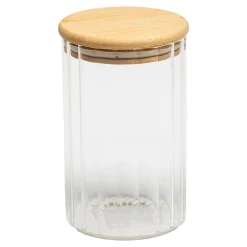 Pojemnik szklany z bambusową pokrywką 670 ml