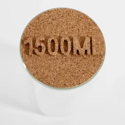 Pojemnik szklany z korkową pokrywką 1,5L