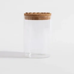 Pojemnik szklany z korkową pokrywką 1L