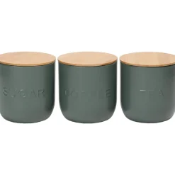 Pojemnik z bambusową pokrywką na herbatę 12 cm