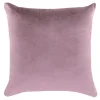 Poszewka dekoracyjna różowa welurowa VELVIO 45x45 cm