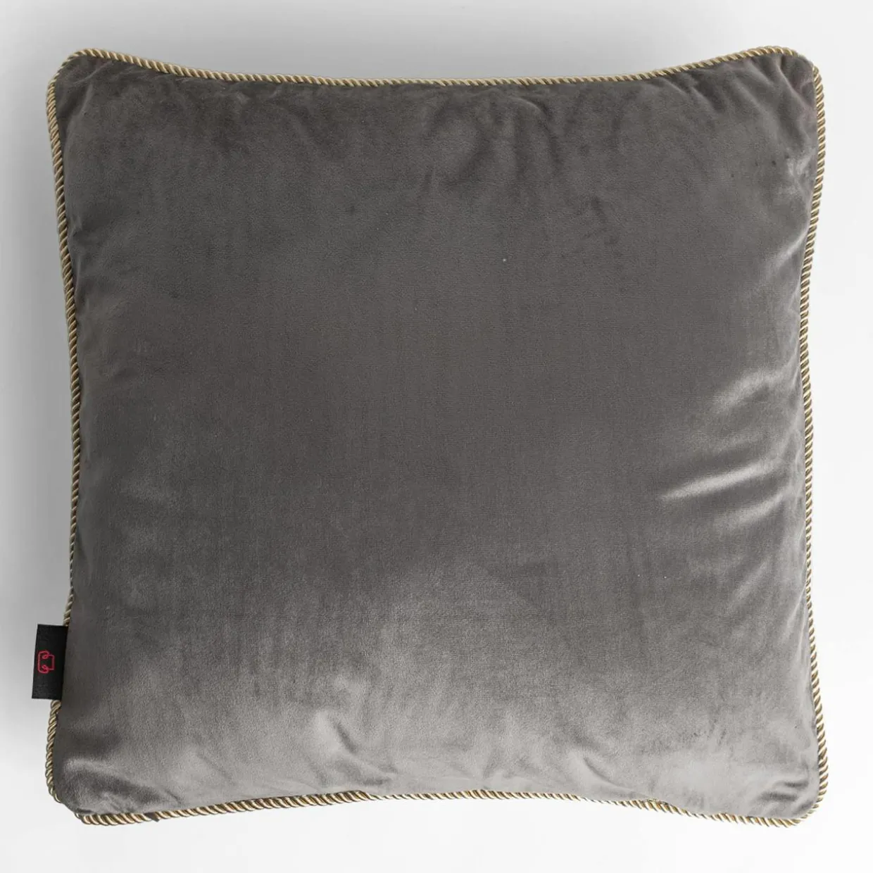 Poszewka dekoracyjna szara z pszczołą AURE 45x45 cm