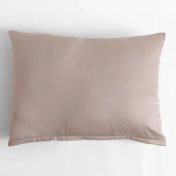 Poszewka satynowa ciemnobeżowa 50x60 cm