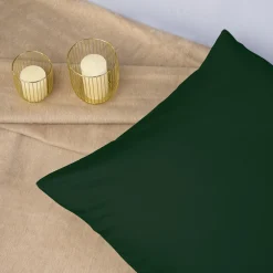 Poszewka satynowa zielona 70x80 cm