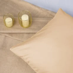 Poszewka stynowa jasnobeżowa 50x60 cm