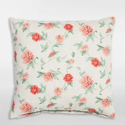 Poszewka w kwiatki różowe FIONA 45x45 cm