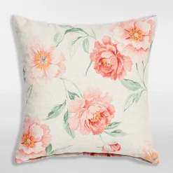 Poszewka w kwiaty różowe FIONA 45x45 cm