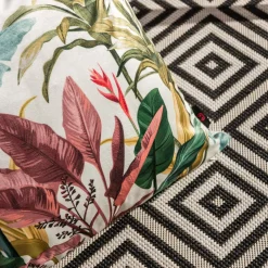 Poszewka w liście beżowa MADERA 45x45 cm