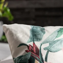 Poszewka w liście beżowa MADERA 45x45 cm