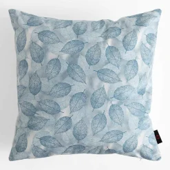 Poszewka w liście biało-niebieska AURIR 45x45 cm