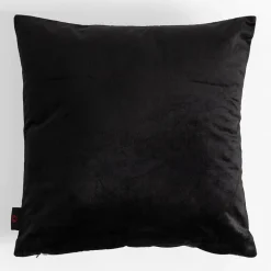 Poszewka w liście czarna MADERA 45x45 cm