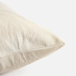 Poszewka w liście kremowa ADRIEN 45x45 cm