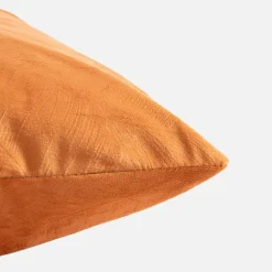 Poszewka w liście pomarańczowa ADRIEN 45x45 cm
