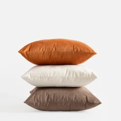 Poszewka w liście pomarańczowa ADRIEN 45x45 cm