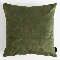 Poszewka w liście zielona AURIR 45x45 cm