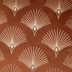 Poszewka welurowa brązowa SIENNA 45x45 cm