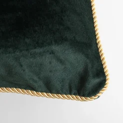 Poszewka welurowa ciemnozielona LILLE 60x60 cm