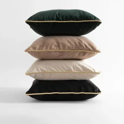 Poszewka welurowa ciemnozielona LILLE 60x60 cm