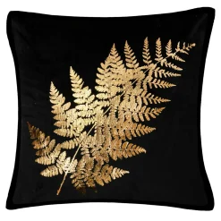 Poszewka welurowa czarna RUNO 45x45 cm